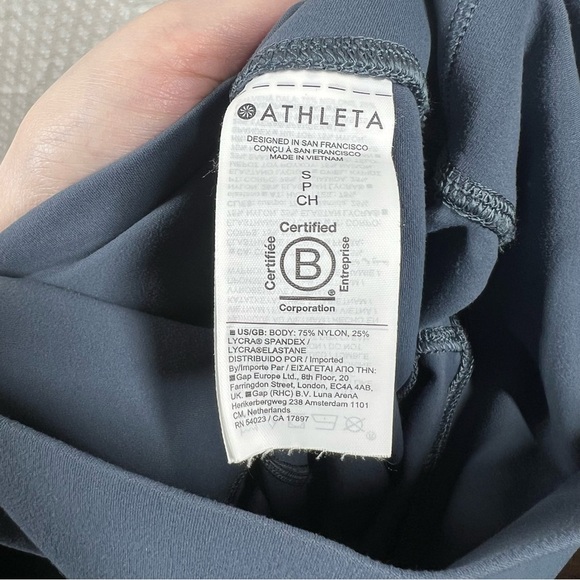 Athleta Blue Salutation Stash Pocket Leggings - Picture 6 of 7